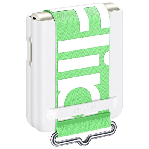 Чохол для телефона Samsung Silicone with Strap Cover White (EF-GF711TWEGRU) для Samsung F711 Galaxy Flip 3: Колір белый