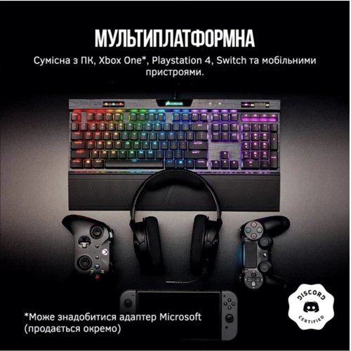 Наушники Corsair HS35 Stereo Headset Carbon (CA-9011195-EU): Тип крепления оголовные