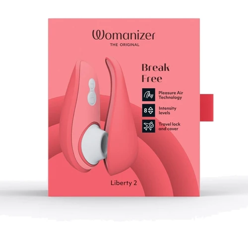 Вакуумный клиторальный стимулятор Womanizer Liberty 2 Vibrant Rose