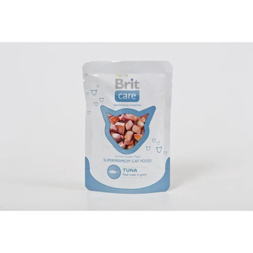Влажный корм для кошек с тунцом Brit Care Pouches tuna 80 г (8594031447023)