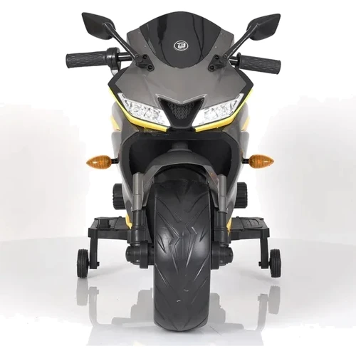 Дитячий електромотоцикл 2 колісний Bambi Racer 45W чорно-жовтий (M 5022EL-2-6): Матеріал корпусу пластик