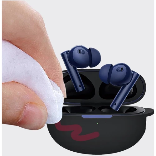 Чехол BeCover Silicon Case Black (712018) for Realme Buds Air 6 Pro: Материал Силикон