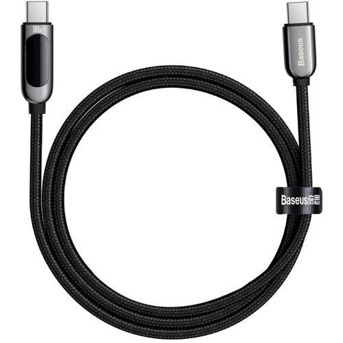 Кабель Baseus Cable USB-C to USB-C Display 100W 1m Black (CATSK-B01): Тип USB-C - USB-C