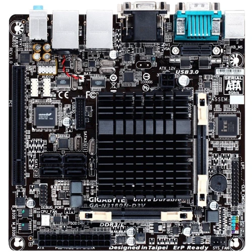 Gigabyte GA-N3160N-D3V: Оперативная память 2xDDR3 1600, до 8 ГБ