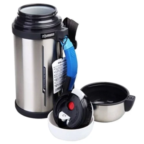 Термос Zojirushi SF-CC20XA 2 л (складная ручка+ремешок) серебристый (4974305196132): Цвет серебристый