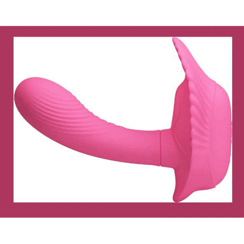 Вибробабочка с стимулятором клитора PRETTY LOVE - Powerful Shell Stimulator , BI-014368W-3