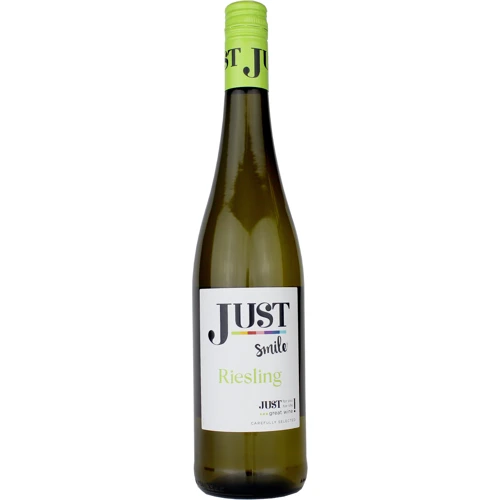 Вино Just RIESLING WINE VEGAN, белое сухое, 10.5% 0.75л (PLK4049366005478)