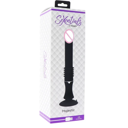 Вибратор Toy Joy Majestic Trusting Vibe с толчковыми движениями и присоской
