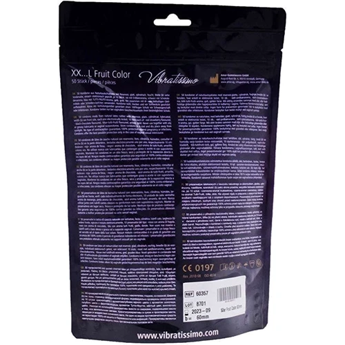 Презервативы Amor Vibratissimo XX ... L Fruit Color, 60 мм, 50 шт