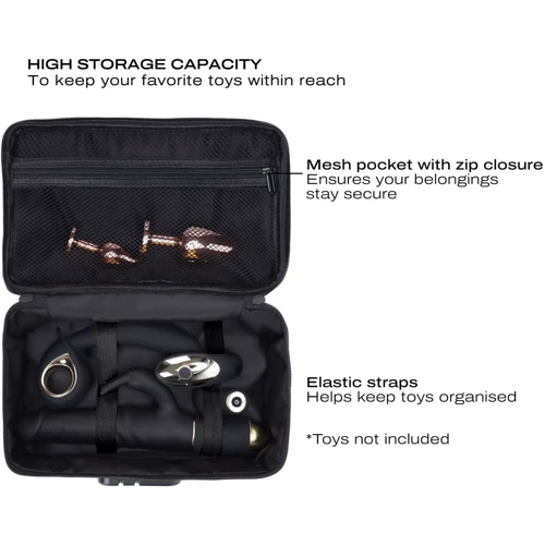 Кейс для игрушек Dorcel Discreet Вox Luxury Green, кодовый замок, 27×16×7,62 см