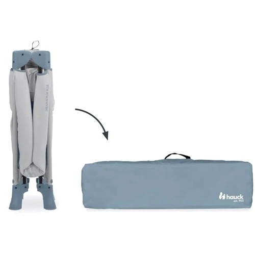 Детский манеж-кроватка Hauck Dream N Play Plus Dusty Blue (60098-6)