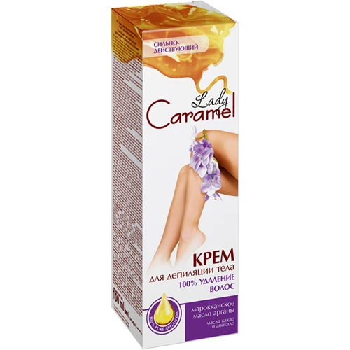 Caramel Крем для депиляции тела 100% удаление волос 100 ml