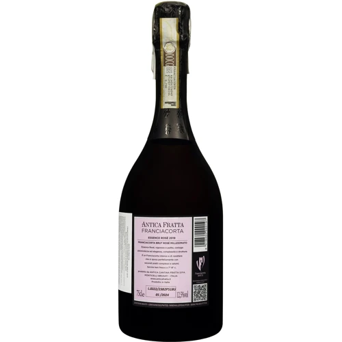 Ігристе вино Antica Fratta 2019 Essence Rose Franciacorta рожеве сухе 0.75 л (FSH_8018460000197): Об'єм, л 0.75