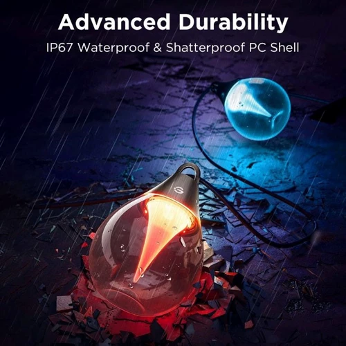 Набор светодиодных ламп Govee H7025 Outdoor Clear Bulb String Lights, 15м, RGBIC/Warm White, WI-FI/Bluetooth, черный (H7025CB1)