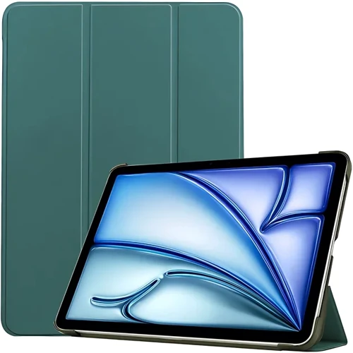 Аксессуар для iPad BeCover Smart Case Dark Green for iPad Air 13 (2024 / 2025) (711613): Материал искусственная кожа