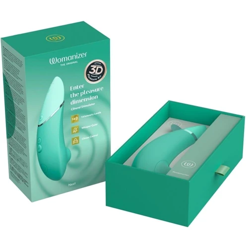 Вакуумный клиторальный стимулятор Womanizer Next Sage, 3D Pleasure Air, 14 уровней интенсивности
