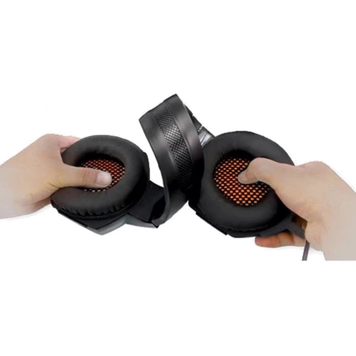 Наушники REAL-EL GDX-7700 SURROUND 7.1 black-orange: Тип излучателя динамический