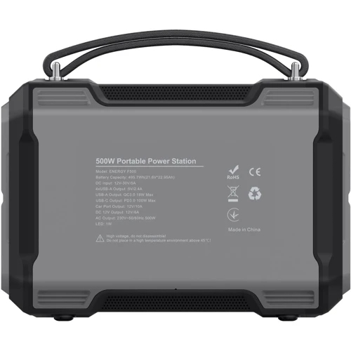 Зарядная станция Fich Energy F500 495,7Wh 500W Portable Power Station ﻿: Количество USB 6