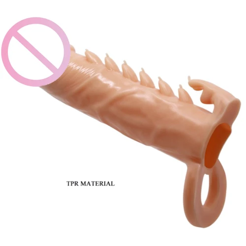 Насадка на член LYBAILE Pretty Love Emmitt Penis Extended Sleeve Flesh