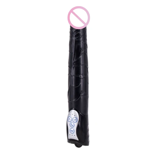 Seven Creations Long John - реалистичный вибратор, 17x4 см, черный