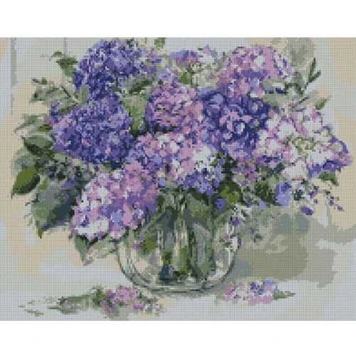 Алмазная вышивка Идейка Букет сирени 40x50см (АМ 6128)
