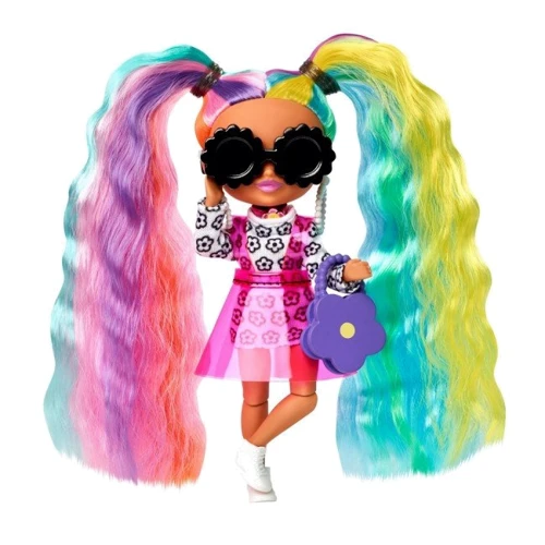 Миникукла Barbie Экстра Леди-радуга (HHF82)
