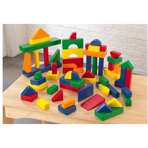 Игровой набор KidKraft 60 piece Wooden Block Set in Primary (63339)
