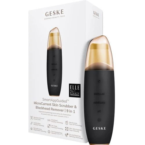 Микротоковый скрабер для кожи GESKE MicroCurrent Skin Scrubber & Blackhead Remover 9 в 1 Gray (GK000044GY01)