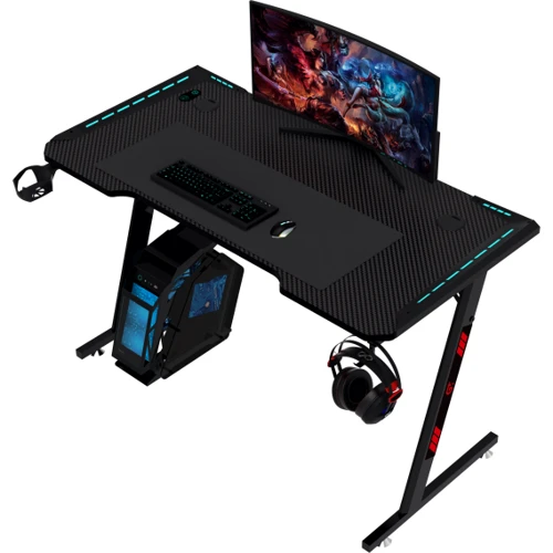 Геймерський стіл GT Racer 120x60x73 см Black (T-1242)