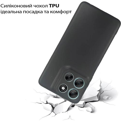 Чохол для телефона BeCover TPU Case Black для Motorola G56 (713766)