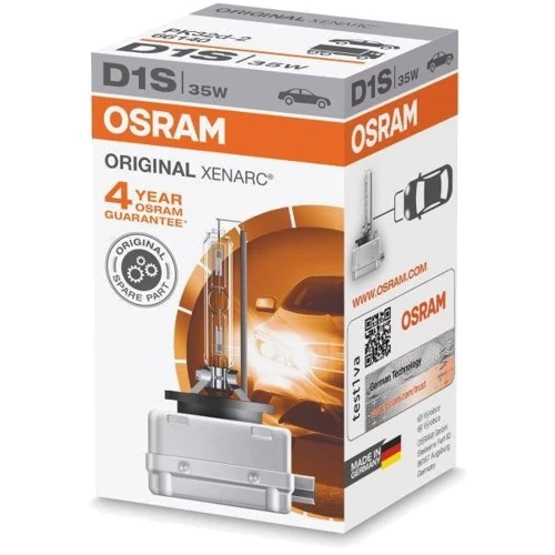 Ксеноновая лампа Osram XENARC ORIGINAL D1S 12V 66140-FS (1шт.): Мощность блока розжига 35 Вт