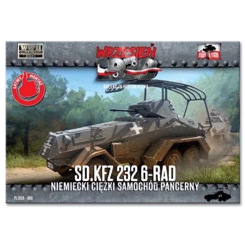 Модель First To Fight Немецкий тяжелый бронеавтомобиль Sd.Kfz.232 6-Rad (FTF068)