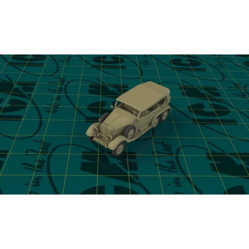Германский автомобиль тентом WWII German staff car G4,1935 production (snap fit) (ICM72472): Тип модели автомобили