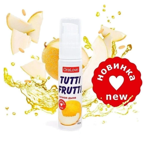 Оральный лубрикант Tutti-frutti Сочная Дыня, 30 ml