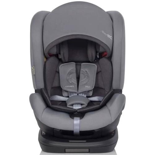 Автокресло EasyGo Convert izofix 0-36 9024-ECis-10, Pearl, серый: Материалы обшивки текстиль