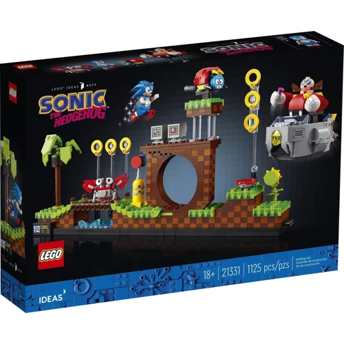 Конструктор LEGO Ideas Їжачок Сонік Зона Зелених Пагорбів 1125 деталей (21331)