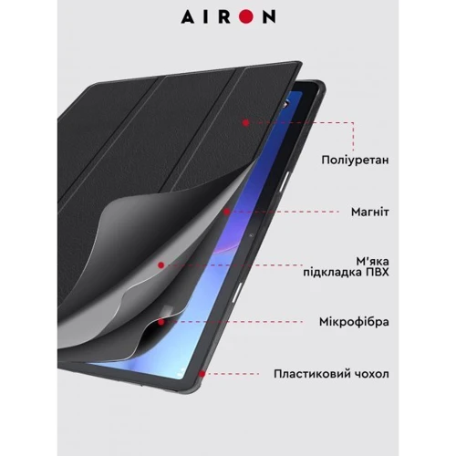 Аксессуар для планшетных ПК Airon Premium Black for Lenovo Tab M10 TB328F (3rd Gen) 10.1 фото 8