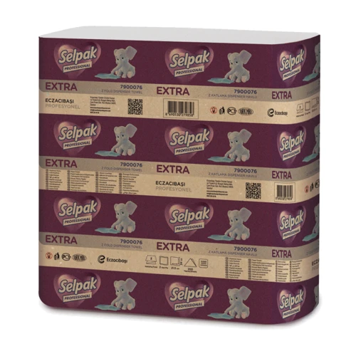 Полотенце бумажное Selpak Professional Extra Z-сложения 2 слоя 200 лист. (32660430)