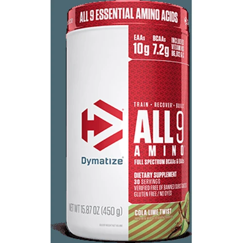 Аминокислота для спорта Dymatize All 9 Amino 450 g /30 servings/ Cola Lime