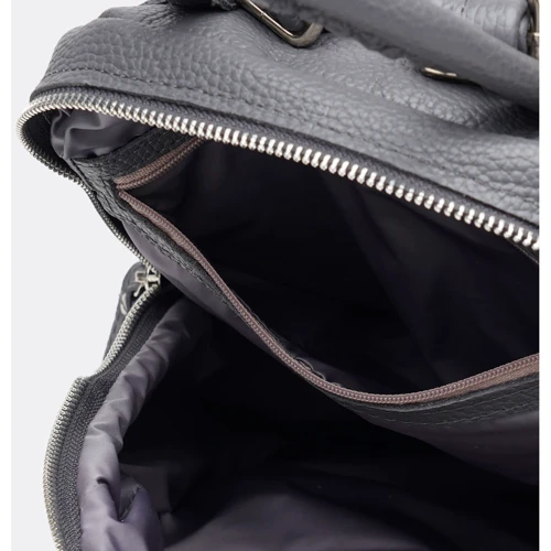 Женский рюкзак Ricco Grande серый (1L976-grey): Фактура Матовая, Зернистая