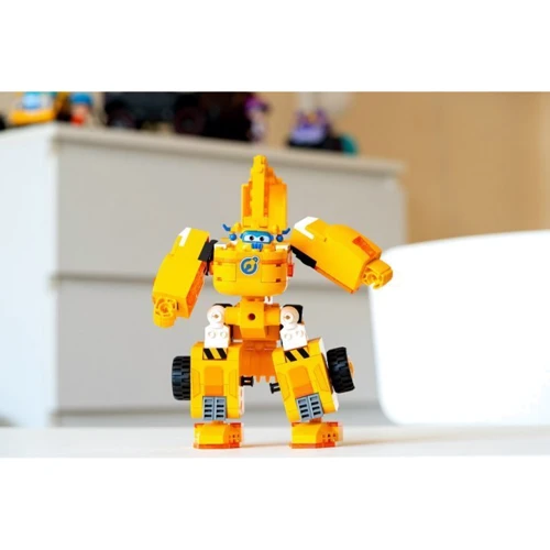Конструктор-трансформер Super Wings Small Blocks 2-in-1 Buildable Transforming Vehicle Donnie Донні (EU385007)