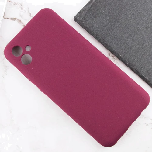 Чехол для телефонов Lakshmi Premium Case Silicone Cover Full Camera Plum for Samsung A055 Galaxy A05: Цвет бордовый