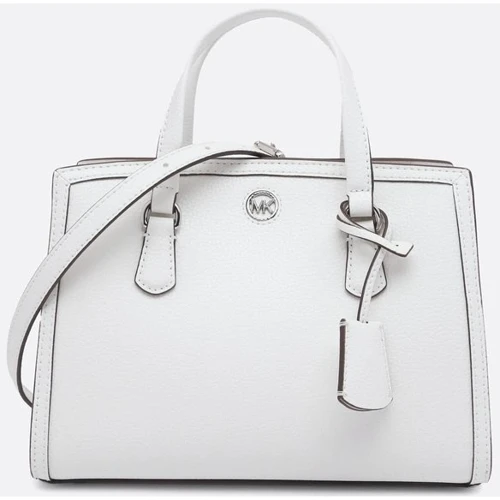 Женская сумка тоут Michael Kors CHANTAL SM MSGR белая (30F2S7CM1T085)