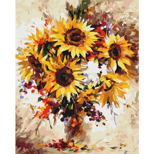 Картина по номерам Brushme Натюрморт с подсолнечниками 40x50 см (BS51415)