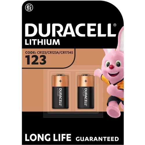 Батарейки Duracell литиевая специальная фотобатарея Ultra 123, 2 шт.
