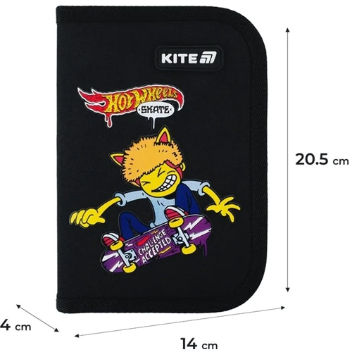 Набор Kite рюкзак + пенал + сумка для обуви 531 Hot Wheels (SET_HW25-531M): Цвет черный