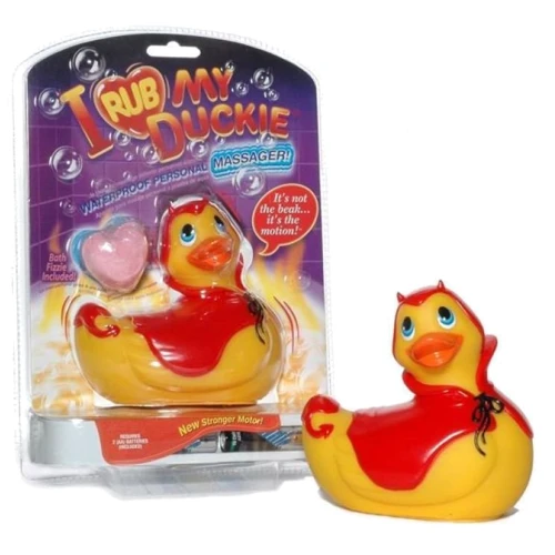Вибромассажер I Rub My Duckie - Red Devil (BIG)