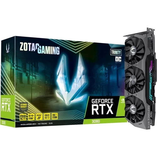 Видеокарта Zotac Gaming GeForce RTX 3080 Trinity OC LHR 12GB (ZT-A30820J-10PLHR): Исполнение Трехслотовое