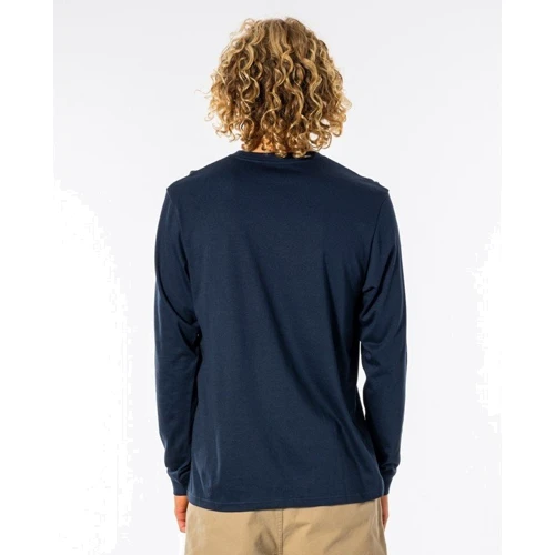 Лонгслив Rip Curl SWC Motif LS Tee CTEUW9-49 XL темно-синий с принтом: Вид Лонгсливы