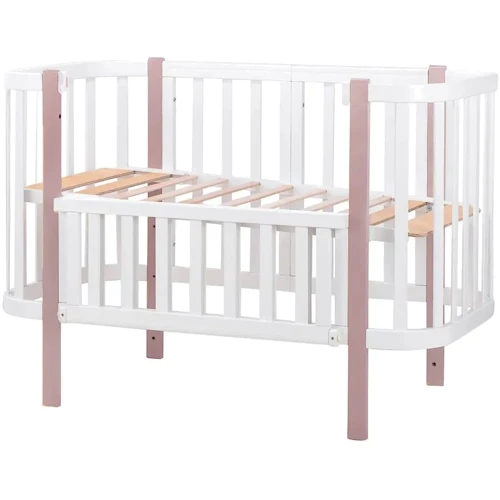 Дитяче ліжечко Babyroom Місяць 120x60 см білий - капучино (625553)